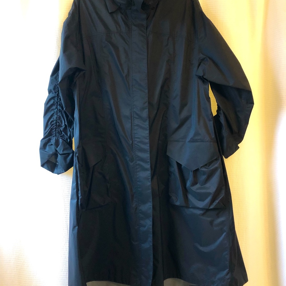 lululemon athletica black rain coat